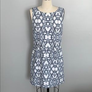 Banana Republic Blue/White Layered Dress sz 4P